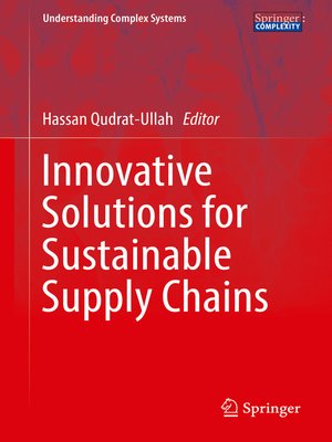 cover image of Innovative Solutions for Sustainable Supply Chains